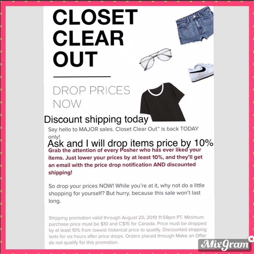 CLOSET CLEAR OUT ENDS TONIGHT! 😂😂😂